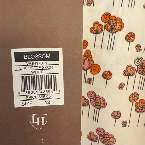 Lady Hagen Etiquette Skort Sz 12 Blossom Print Golf Skirt 17” NWT - Picture 13 of 14